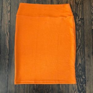 LuLaRoe large solid orange Cassie